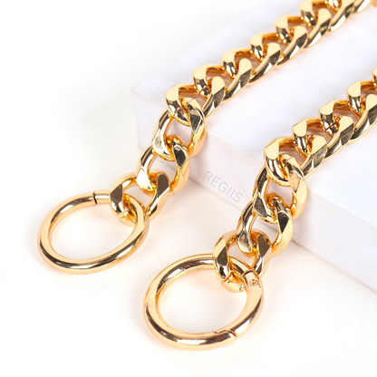 Pawdles gold collar chain for dogs | Dog training collar